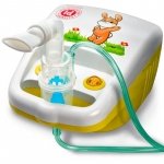 Aparat de aerosoli cu compresor Little Doctor LD-212C, 3 Dispensere pentru reglarea dimensiunilor particulelor, 2 Măști galben