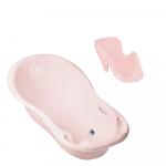 Set cadita 102 cm cu senzor de temperatura si suport anatomic Duck Roz