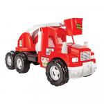 Camion de pompieri Pilsan Mak Roșu cu scara telescopica mobila, dimensiune 54x23x26 cm