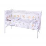 Lenjerie patut cu 4 piese 120x60 cm Ursuleti 016