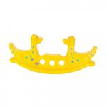 Balansoar pentru 3 copii Dino Seesaw Galben, utilizare interior/exterior, greutate admisa 50 kg, dimensiune 140x39x58 cm