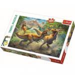 Puzzle Trefl 160 Tyrannosauri in lupta