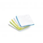 Set 10 batistute din bumbac pentru copii 28x28 cm White