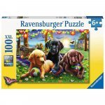 Puzzle căței la picnic 100 piese