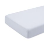 Cearceaf alb cu elastic patut bebeluș 70x110 cm