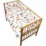 Lenjerie patut 120x60 cm cu 4 piese Nichiduta School Bus