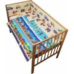 Lenjerie patut 120x60 cm cu 4 piese Nichiduta Travel