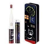 Periuta de dinti electrica Vitammy Smile animatie pisoi negru