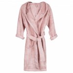 Halat de baie frotir din bambus pentru copii 8-10 ani Misty Rose