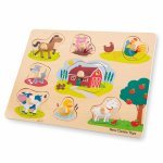 Puzzle lemn Ferma 9 piese