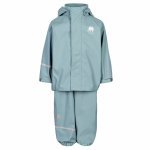 Set jacheta+pantaloni ploaie si windstopper CeLaVi Smoke Blue 80 cm