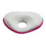 Pernuta ergonomica pentru nou nascuti Sensillo Magenta 22x22 cm ajuta formarea capului,material placut la atingere,potrivita pentru carucior/patut