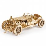 Puzzle 3D Mașina de curse Rokr lemn 220 piese