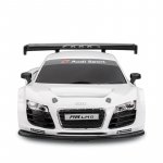 Mașinuță metalica audi r8 argintie scară 1 la 24