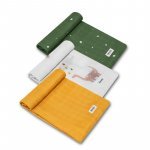 Set 3 scutece multifuncționale Dino din bambus 70x70 cm multicolor