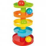 Turnulet cu circuit spirală și 4 bile Pilsan Ball Track Game