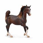 Figurina pictată manual iapa Arabian castanie