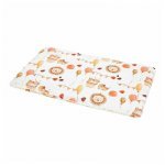 Perna clasica de dormit Bocioland Lion pentru bebelusi si copii din bambus 30x40 cm