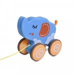 Jucărie de tras cu roți 9-36 luni Elefant