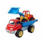 Set basculanta și excavator de jucărie Matteuz
