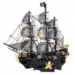 Puzzle 3D din metal Piececool Nava Black Pearl 307 piese