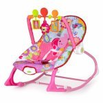 Balansoar cu vibratii 2 in 1 Ecotoys 8617 roz