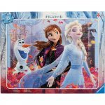 Puzzle Tip Ramă Frozen 35 piese