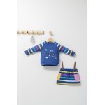 Set 2 piese cu bluzita si fustita Tongs baby Colorful autum  Albastru 12-18 Luni