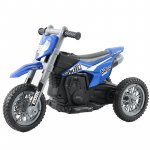 Motocicleta electrica pentru copii Nichiduta 35W Moto Blue cu pornire la buton si lumini