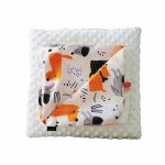 Set Păturică și pernă Minky pentru copii 580 Galben 75x85 cm