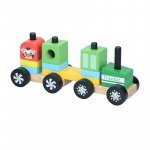 Set construcție din lemn Marionette Tractor 11 piese