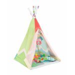 Cort de joacă KikkaBoo Teepee cu salteluta de activități 2in1 Adventure Girl