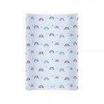 Saltea de infasat bebe cu intaritura 70x47,5 Rainbow Blue 403