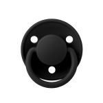 Suzeta de lux silicon Bibs tetina rotundă mărime universală 0-3 ani Black