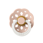 Suzeta fosforescentă Bibs Boheme Glow Latex tetina rotundă 6 luni + Blush