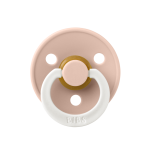 Suzeta fosforescentă Bibs Colour Glow Latex tetina rotundă 6 luni + Blush