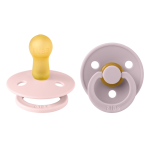 Set 2 suzete Bibs Colour Latex tetina rotundă 6 luni + Blossom/Dusky Lilac
