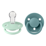 Set 2 suzete Bibs de lux Silicon tetina rotundă mărime universală Nordic Mint/Island Sea