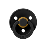 Suzeta Bibs Colour Latex tetina rotundă 6 luni + Black