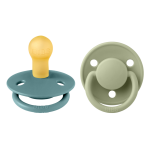 Set 2 suzete Bibs de lux Latex tetina rotundă 0 luni + Island Sea/Sage