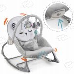 Balansoar multifunctional cu vibratii panda 3 jucarii Nukido 705100 Gri