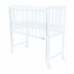 Patut din lemn New Baby cu laterală culisanta 90x40 cm Mateo White