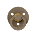 Suzeta Bibs Colour Latex tetina rotundă 0 luni+ Dark Oak