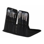 Set 15 pensule pentru pictura cu burete spatula și mapa