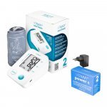 Tensiometru electronic de braț Vitammy Next Basic Power C memorare 2 utilizatori manșetă 22-40 cm alb