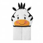 Prosop cu glugă din bumbac pentru bebeluși Zebra 84x84cm