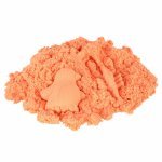 Nisip Kinetic pentru copii, Ikonka, senzorial nu se usuca, nu se intareste, fabricat din ingrediente naturale, cantitate 1kg, Orange
