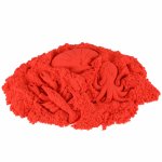 Nisip Kinetic pentru copii, Ikonka, senzorial nu se usuca, nu se intareste, fabricat din ingrediente naturale, cantitate 1kg, Red