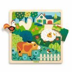 Puzzle straturi Djeco - Animale de la ferma — imaginea 2