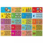 Puzzle Potrivește și numără de la 1 la 20